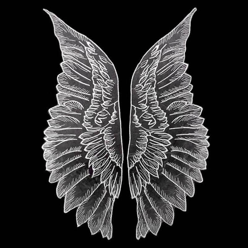 1 пара африканских кружевных тканей с крыльями ангела, свадебные украшения, отделка, сделай сам, водорастворимая вышивка, широкие кружевные ткани