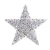 VINGTAINE Брошь Звезда Среднего размера Звезда Кристалл Черный бриллиант Джет BR-66 (Серый)