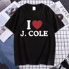Футболка с рисунком I Love J Cole 2023s, рэп, хип-хоп, панк, футболка с коротким рукавом, унисекс, женская модная винтажная футболка большого размера в стиле Харадзюку