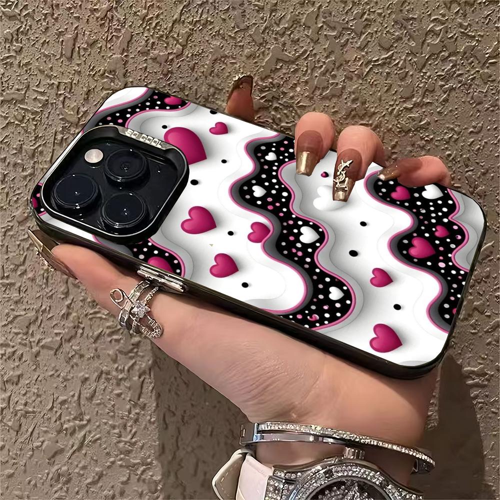 Простой и заботливый дизайн чехла для телефона, подходящий для iPhone 16, 17, 15, 14, 13, 12, 11 Pro/Max/Plus, противоударный