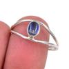 Натуральный кианит драгоценный камень ручной работы 925 стерлинговое серебро ювелирное кольцо размер 8.5 W5I76