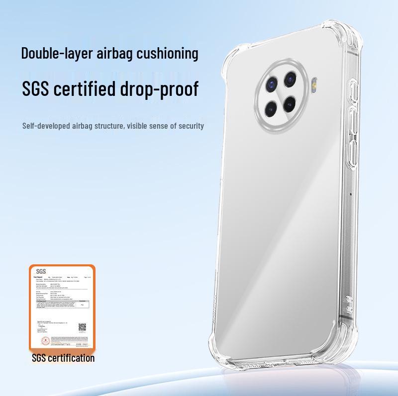 Прозрачный противоударный чехол-подушка из ТПУ для OPPO Reno Ace 2, Премиальное ощущение, Полное покрытие, В стиле Ins