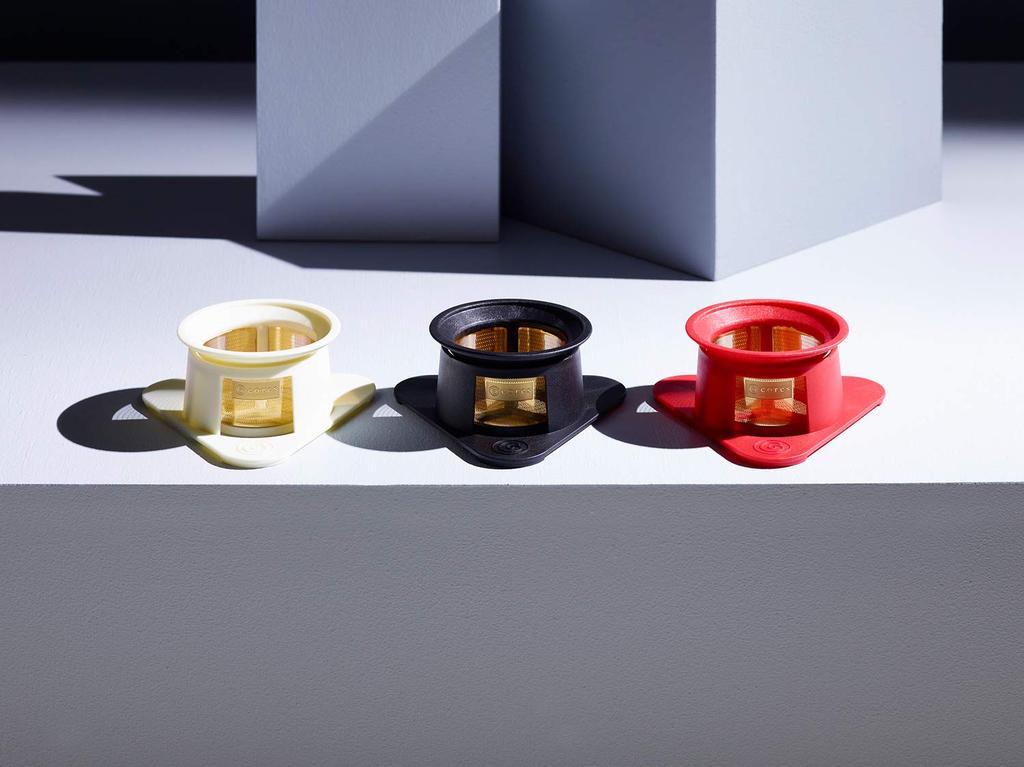 Cores Coffee Dripper, Developed In Collaboration with Maruyama Coffee, Gold Filter, Black, Single Cup, C211BK, No Paper Filter Required, Flavor,