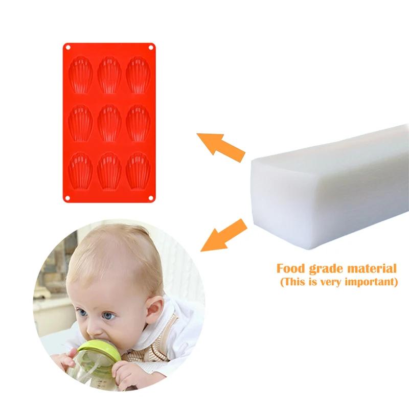 Силиконовая форма для мини-тортов/формы для выпечки Madeleine/формы для выпечки печенья Madeleine Противень для выпечки 9/20 ячеек для мини-тортов Biscuit 495