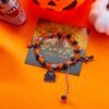 Готические Хэллоуин Тыква Призрак Летучая Мышь Кристальные Бусины Браслеты для Женщин Мужчин Ручная Работа Эластичные Браслеты-Браслеты Панк Вечеринка Украшения Подарок