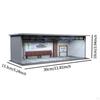 1/64 Diorama Car Display Case Mini Model Storage Box Acrylic Showcase Organizer with Light