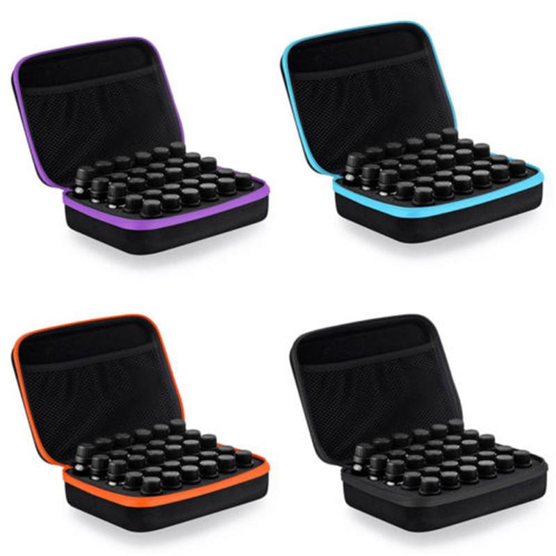 30/15 Slot Essential Oil Bottle Holder Case for 1-10ml Aromatherapy Roller Container Portable Travel Carrying Box Home Organizer