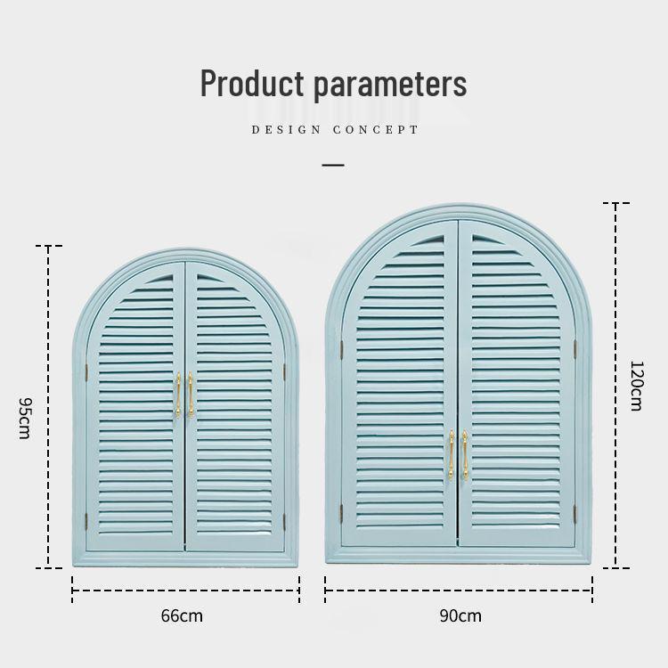 Зеркало-ставня из массива дерева в французском стиле для закрытия электрощитка и декора коридора