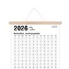 Настенный календарь на 2026 год, двусторонний, месячный, с наклейками, большой настенный календарь 2026-2027 на Рождество, Новый год, для расписания встреч