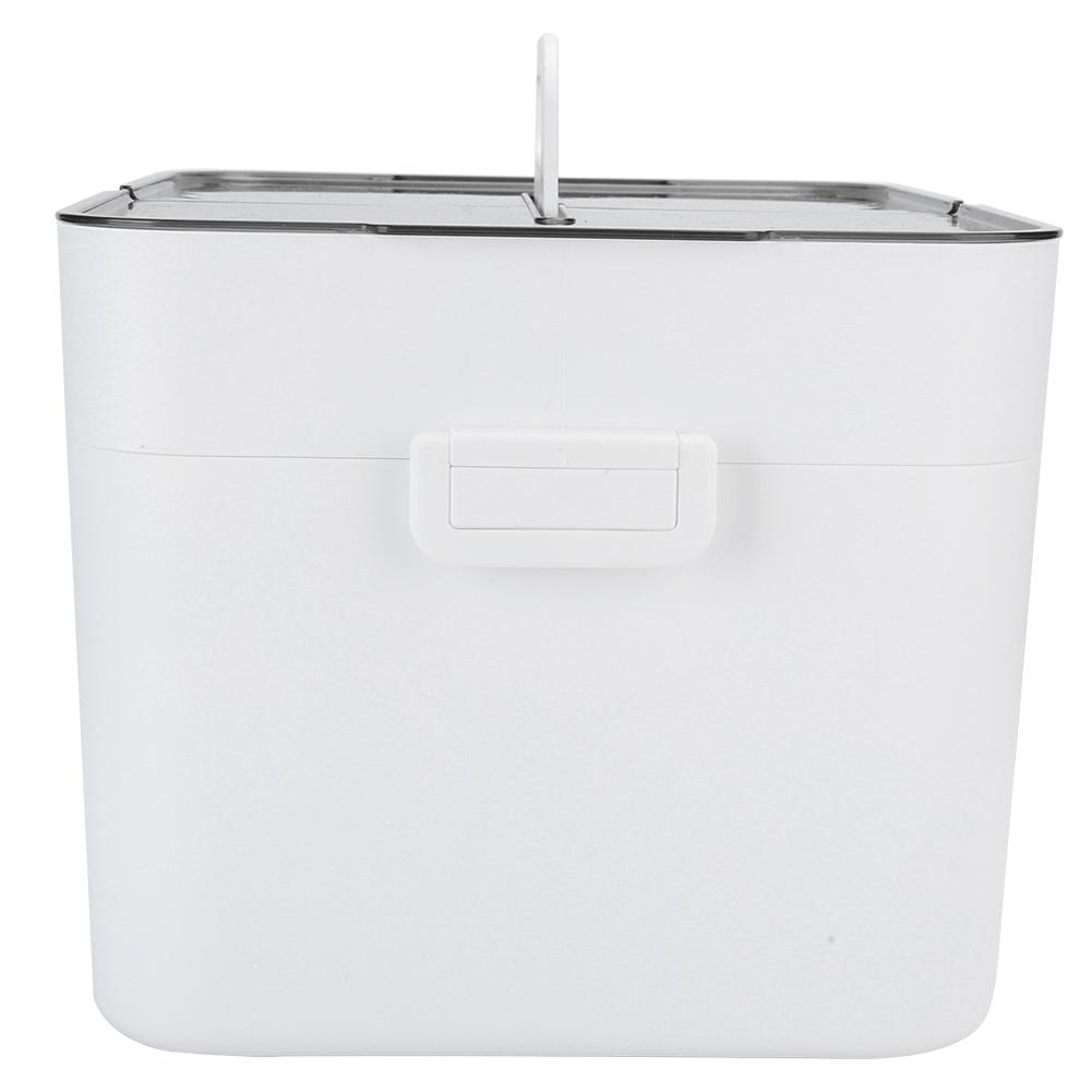 Ящик для хранения, большой, двухслойный, офисный, белый, пластиковый отсек, пылезащитный, аптечка