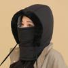 Шапка для верховой езды Ветрозащитная Зимняя Защита лица с Дышащей Областью Носа и Рта Теплая Бархатная Подкладка Покрытие 360 Градусов Лыжный Гейтор для Шеи
