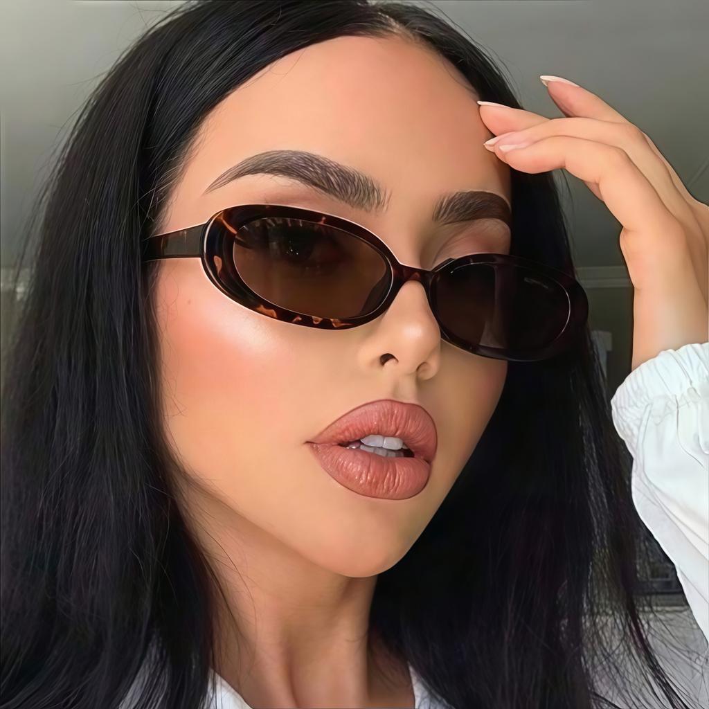3pc European and American retro style women's fashionable sunglasses trend versatile summer sun shading and UV protection lightw