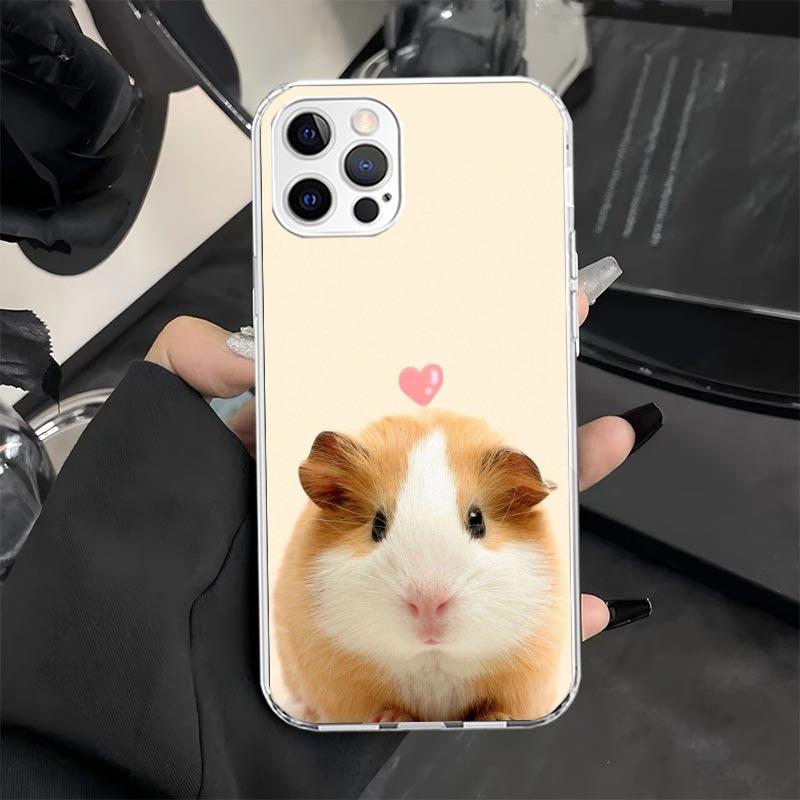 Милый Прекрасный Хомяк Питомец Чехол для Телефона iPhone 13 12 Mini 11 Pro X XS Max XR 7 Plus 8 SE 6 6S 5 5S Мягкий Силикон Fundas Чехол
