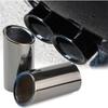 2pcs Car Tail Exhaust Silver Tip Pipes For BMW E90 E92 325 328i 3 Series 2006-10