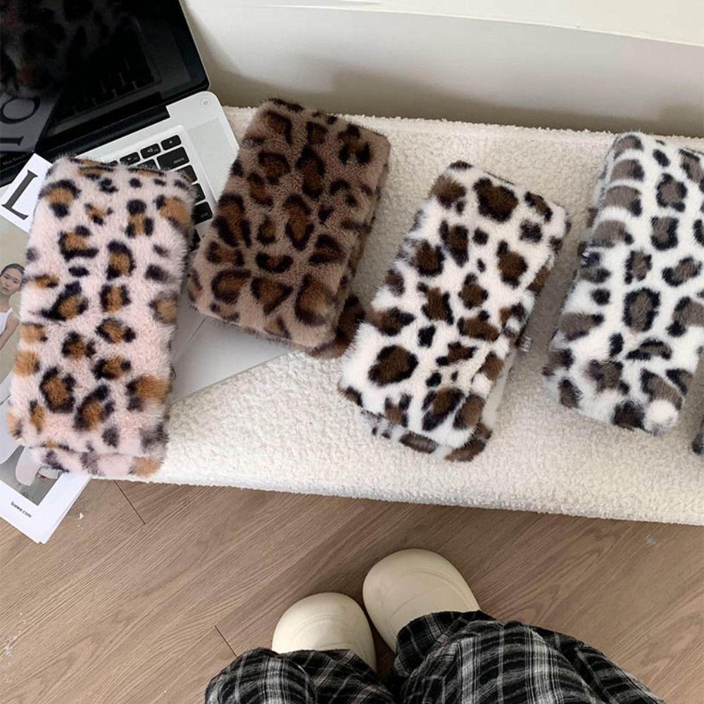 Утолщенный Теплый Плюшевый Шарф Шаль из Искусственного Меха Милый Шарф для Обертывания Шеи Зима