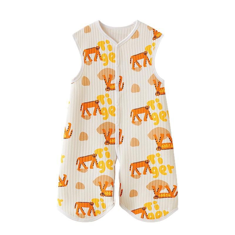 Baby Sleeveless Sleep Sack Newborn Anti-kick Blanket Cotton One-piece Pajamas Infant Wear