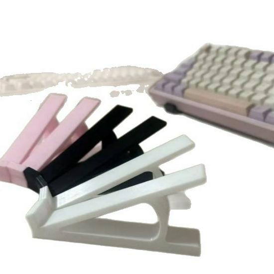 Compact Keyboard Riser Stand with Incline for Desktop Support