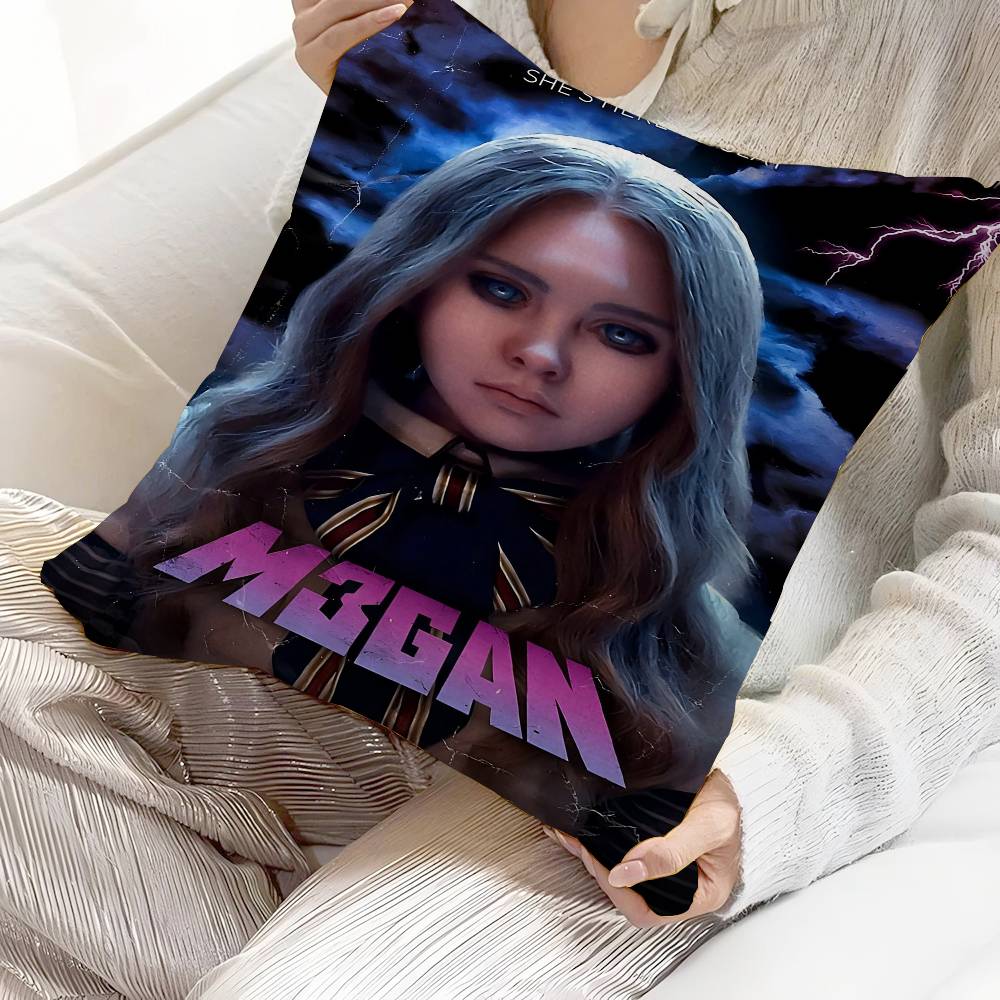 Movie Megan Personalized Pillow Dust Cover Bedroom Kids Party Decoration Pillowcase Birthday Children Gift