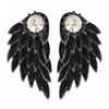 Женские серьги-пусеты из сплава с инкрустацией стразами в виде крыльев ангела, ювелирные украшения для вечеринок, серьги KTJ