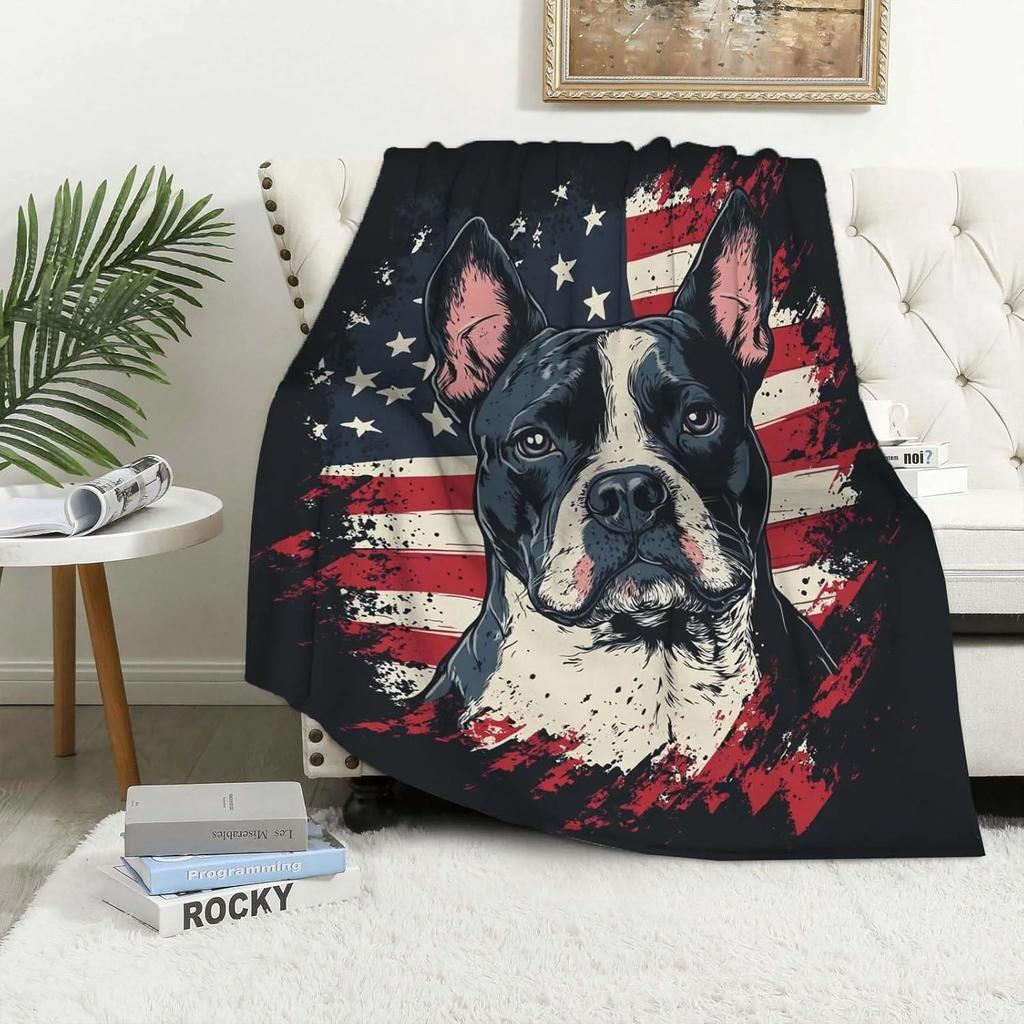 White Tiger Throw Thin Blanket Animals Printed Lightweight for Couch Home Decor Gift for Lion Tiger Elk Bears Dogs Cats Lovers