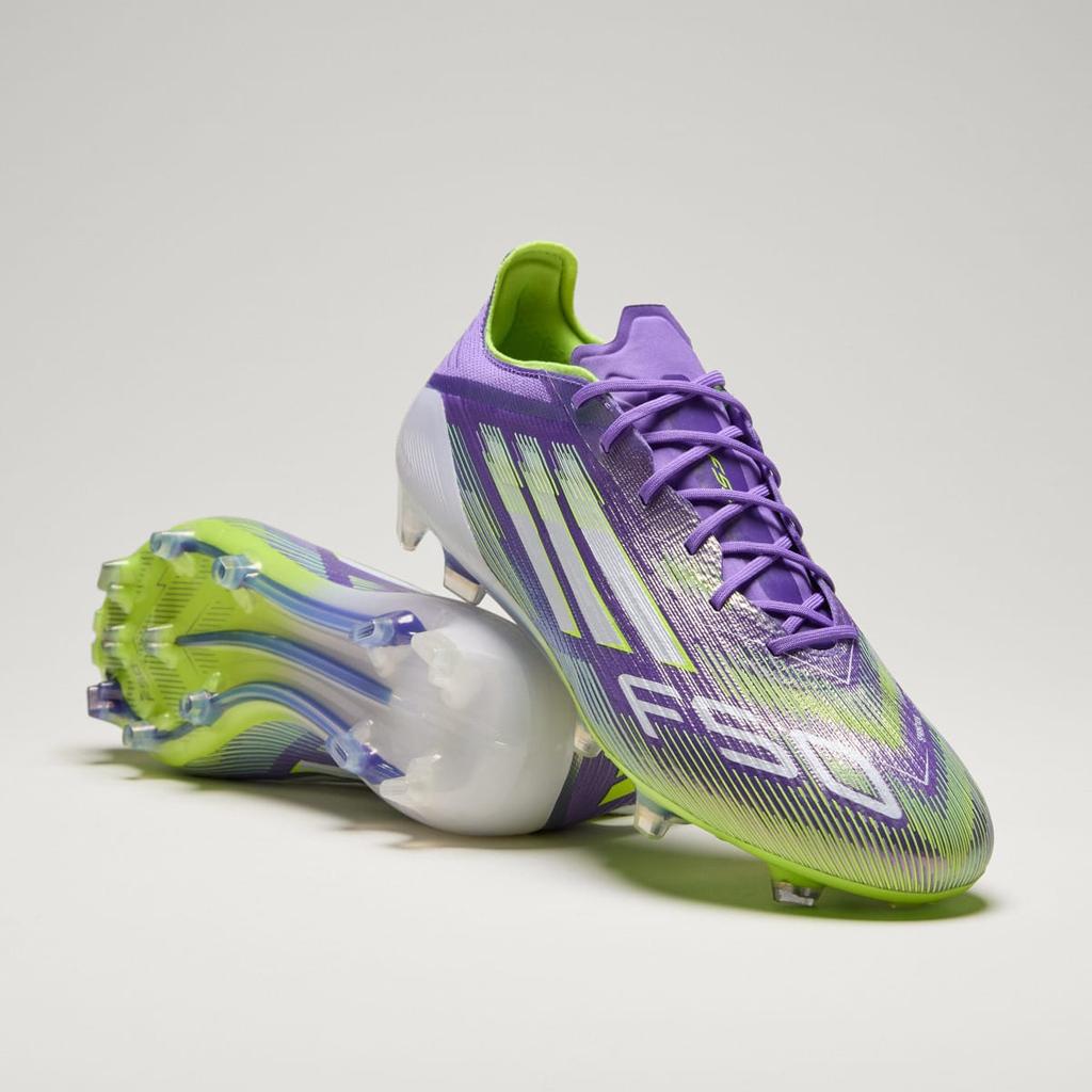 adidas F50 Elite Firm Ground Boots JH7615 Unisex Performance Sports Shoes Purple Rush / Cloud White / Lucid Lemon