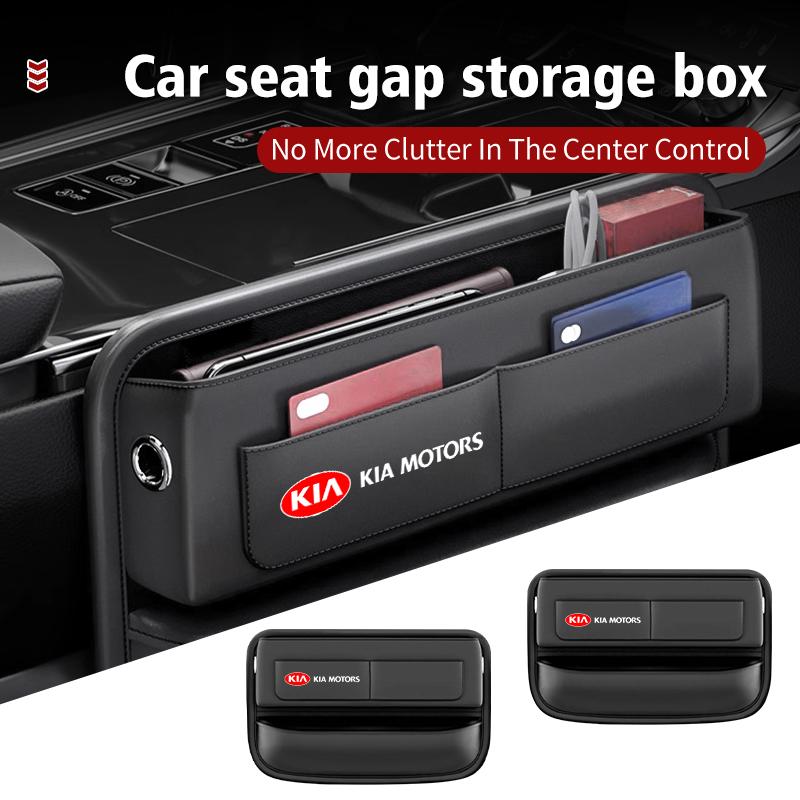 For KIA Car USB Charging Colour Light Seat Storage Case Seat Gap Box Sportage Rio Ceed Niro Soul Stonic Picanto Proceed rtge90