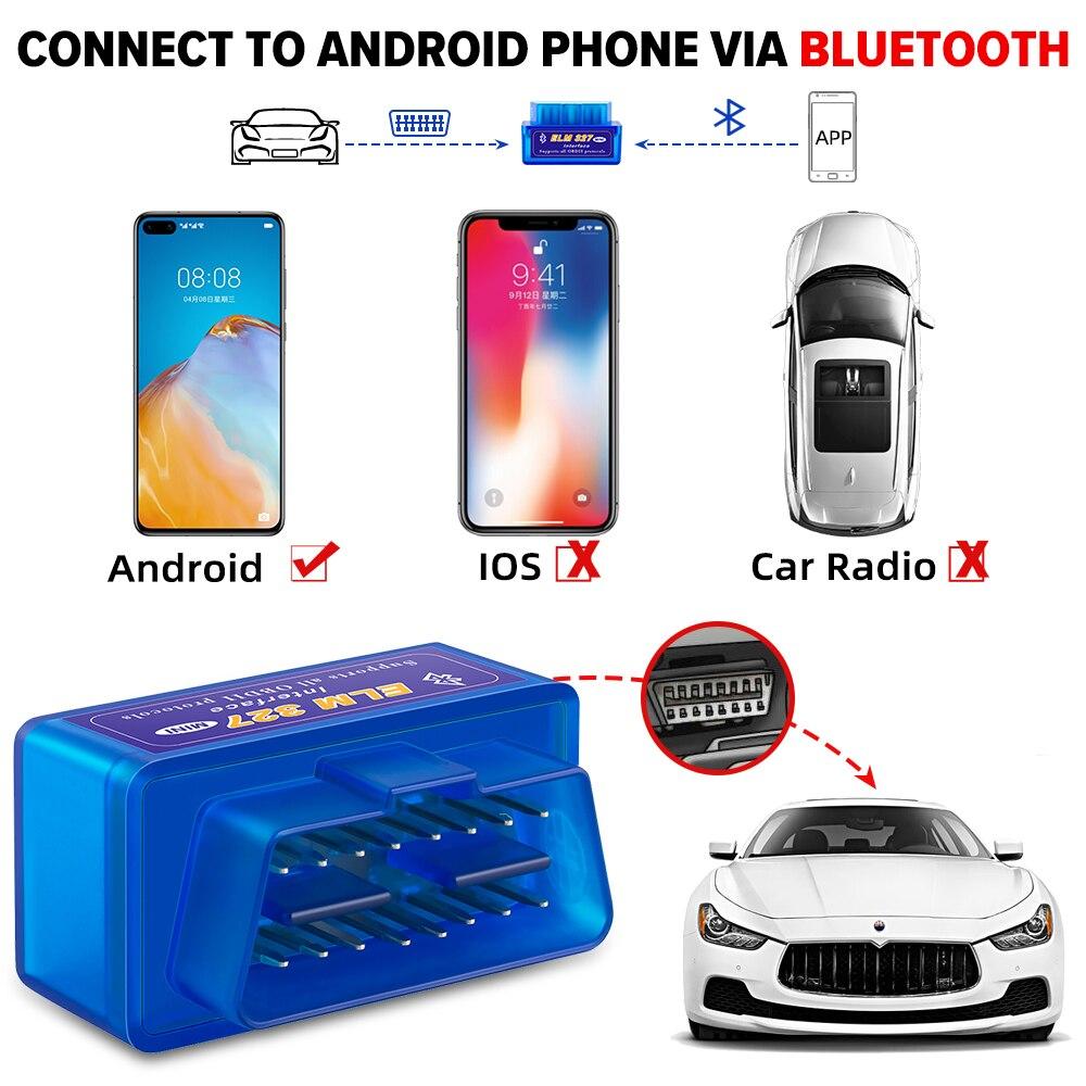 V2.1 Super ELM327 Bluetooth Torque для Android Автомобильный диагностический кабель ELM 327 OBD2 Считыватели кодов Инструменты сканирования
