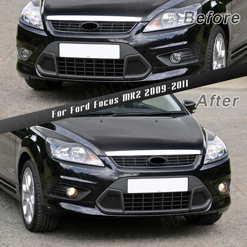 Для Ford Focus Focus 2 MK2 2009 2010 2011 Противотуманные фары LED DRL Дневные ходовые огни Галогенные автомобильные фары Автомобильные аксессуары 12 В