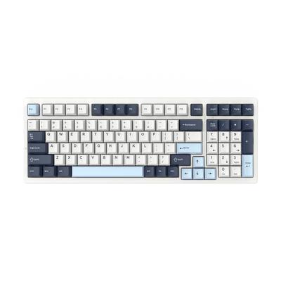 Беспроводная игровая клавиатура VGN S99 Aurora Ice Cream Mountain Blue с механическим бесшумным линейным переключателем, совместимая с английской раскладкой, 2,4 ГГц