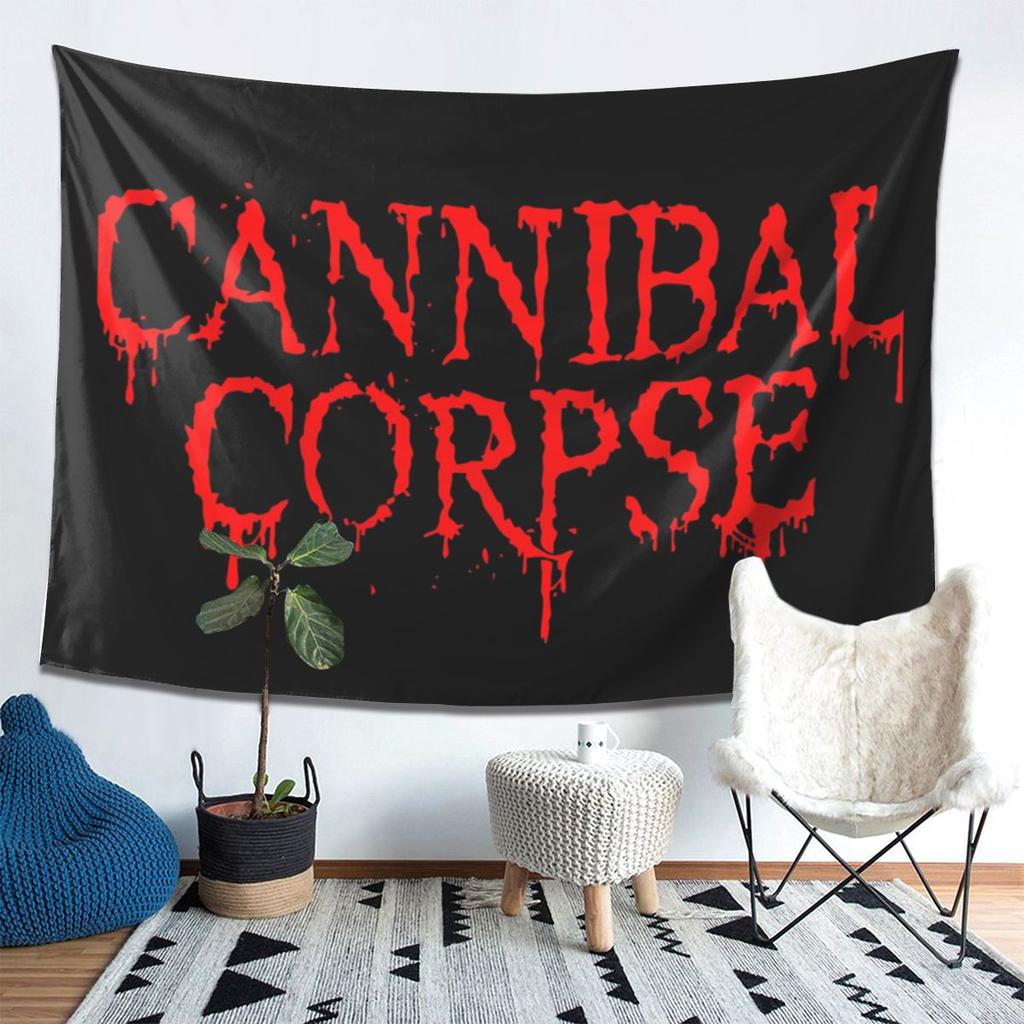 Cannibal Corpse Death Metal Band Tapestry Wall Hanging Aesthetic Home Decoration Tapestries for Dorm Room