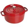 Staub Pico Cocotte Round Casting Enamel Pot Cookware Kitchenware Cherry 24cm 1102406 3.8L [Item]