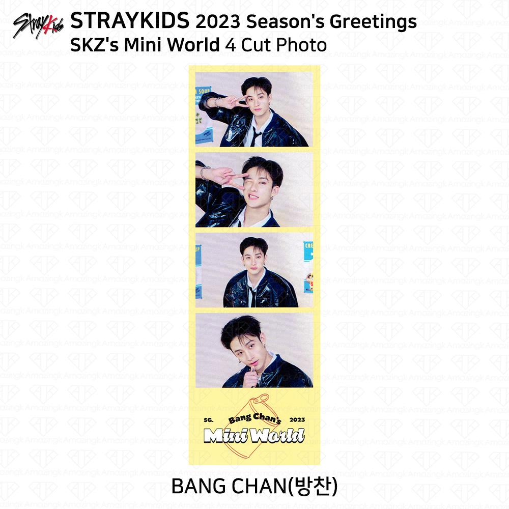 Stray Kids 2023 Новогодние поздравления Селфи Фотокарточка 4cut Photo JYP Shop Benefit