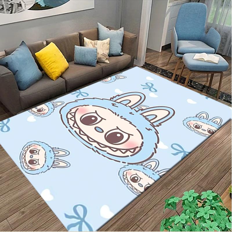 1pc General-purpose Rug, LABUBU Printed Area Rug, Comfortable Office Chair Carpet, Home Entrance Floor Mat