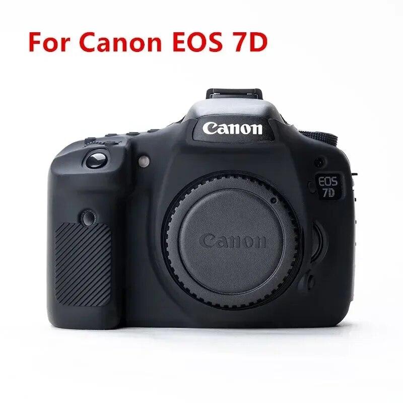 7D Silicone Armor Skin Case Body Cover Protector DSLR Camera Bag For Canon EOS 7D Mark II 2 7D2 7DII