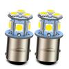 Ruiandsion 2 шт. 6V S25 1157 BAY15D P215W Светодиодные лампы, Угол штырьков 180°, Неполярность, 5050 8SMD, Светодиодные лампы для заднего фонаря/стоп-сигнала, Белый 6000K