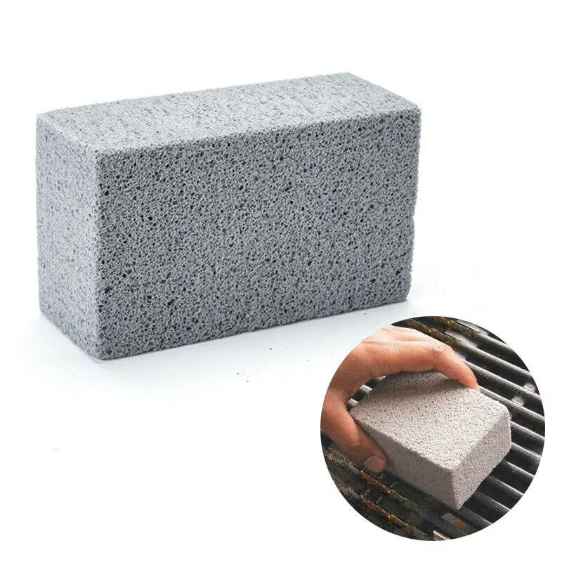 1pc BBQ Grill Cleaning Brush Brick Block Barbecue Cleaning Stone Pumice Brick for Barbecue Rack Outdoor Kitchen BBQ Tools