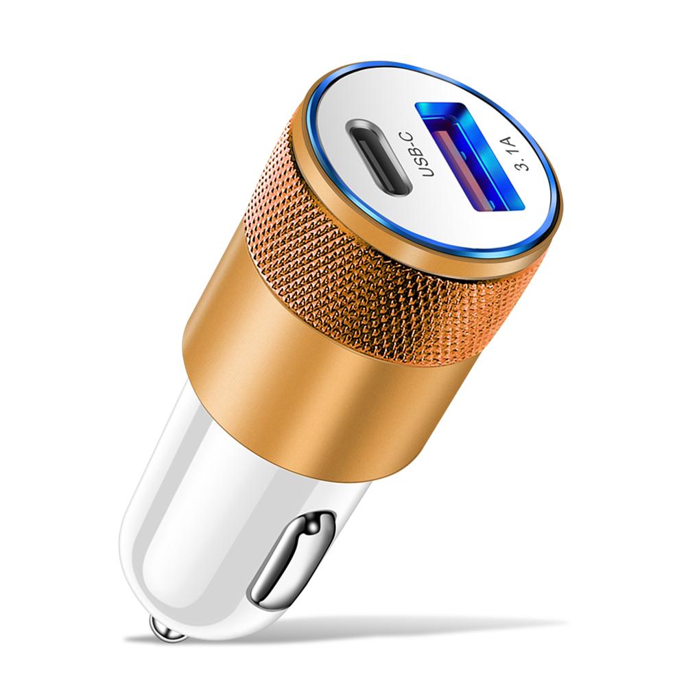 88w 3.1a Car Charger Quick Charge 3.0 Type C Fast Charging Phone Adapter For Iphone 12 11 Pro Max Redmi Huawei Samsung S21 S22