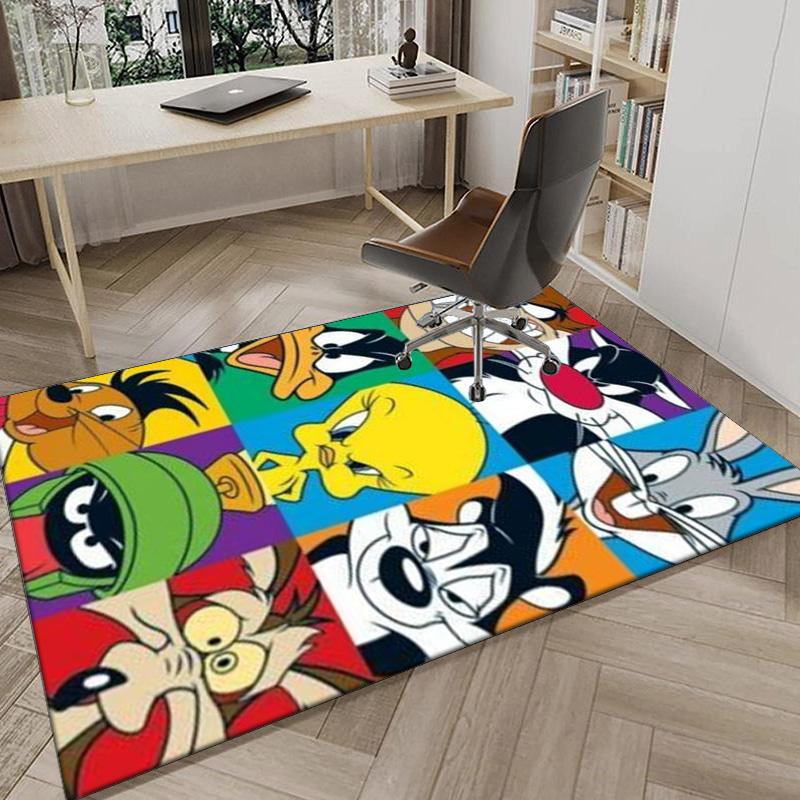 Cartoon rabbit Yellow Bird Carpet, Chair Rug,Rug for Office Bedroom living rooms, Doormat decor Fan Gift Christmas Gift