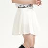 MLB Boston Red Sox Sports Lifestyle Embroidered Logo Trendy High-Waisted Pleated Casual Skirt Women skirts Ivory 3FSKB0133-43IVS