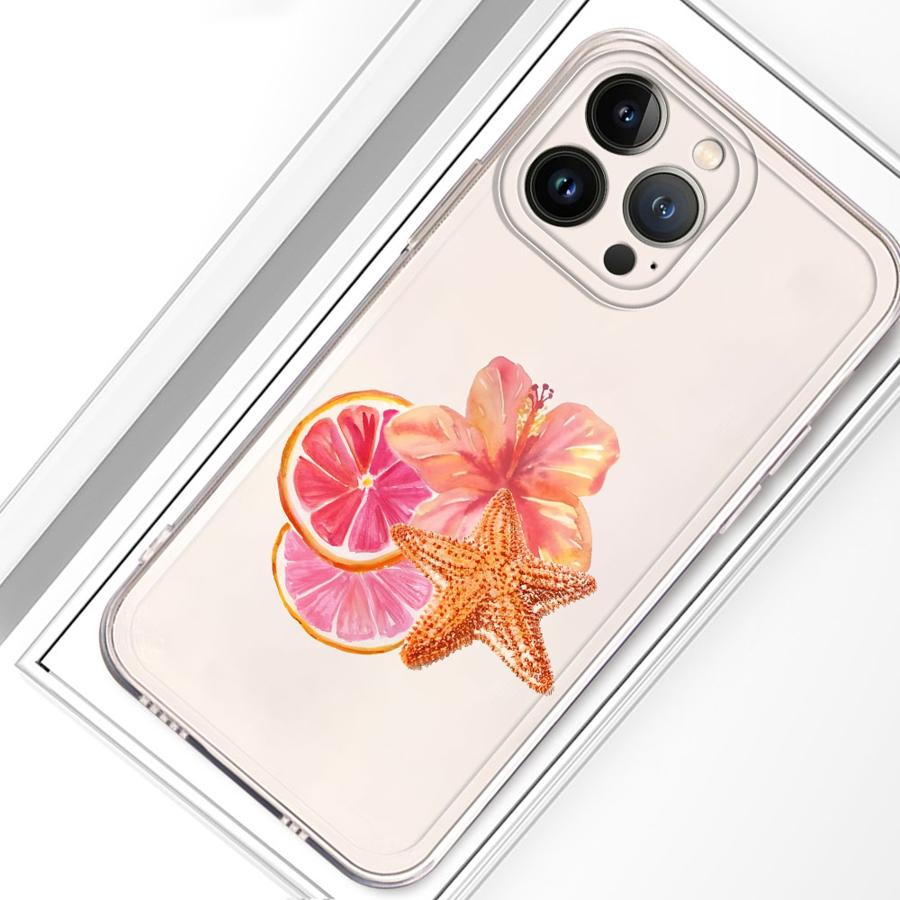 Чехол для телефона с принтом Фрукты Цветы Мягкий для iPhone 17 Pro Max 12 Mini 16 Air 11 XS Max XR 13 Pro 7 8 14 Plus 15