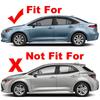 Для Toyota Corolla Седан - Автомобильная задняя жалюзи на окно, боковая шторка, накладка, наклейка, воздухозаборник, стиль карбона, черная