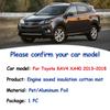 Звуковая накладка на капот двигателя для Toyota RAV4 XA40 2013~2018, передний теплоизоляционный хлопковый коврик, звукоизоляционные чехлы, аксессуары для салона автомобиля