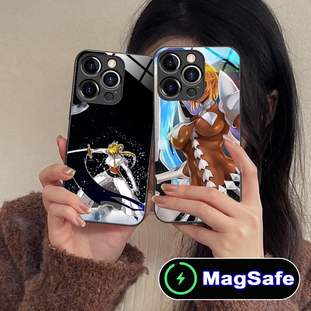 Чехол для телефона Bleach Tier Harribel для iPhone 17 16 15 14 13 12 11 Air Pro Max Plus Mini MagSafe Стеклянный Цветной Чехол Чехол