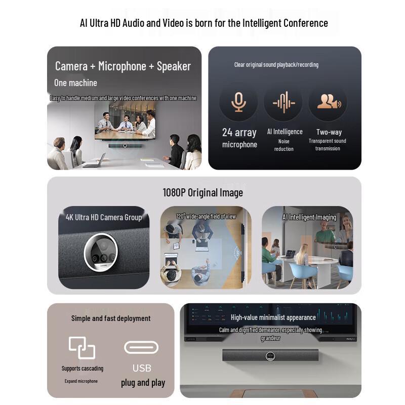 Lenovo N50pro Smart All-in-One Video Conferencing System (CN version)