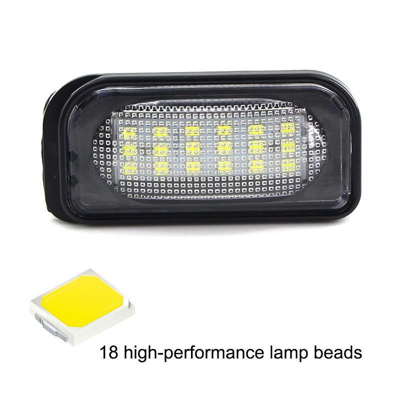 For Mercedes Benz C CLK Class W203 C209 W209 Canbus LED License Plate Lights Car Number Plate Lamps A2038200556, A2038200066