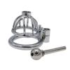 Men's Chastity Lock Metal Penis Cage with Catheter Gay Adult Sex Toys for Outdoor Wear Penis Restraints Cuckold Cock Ring
