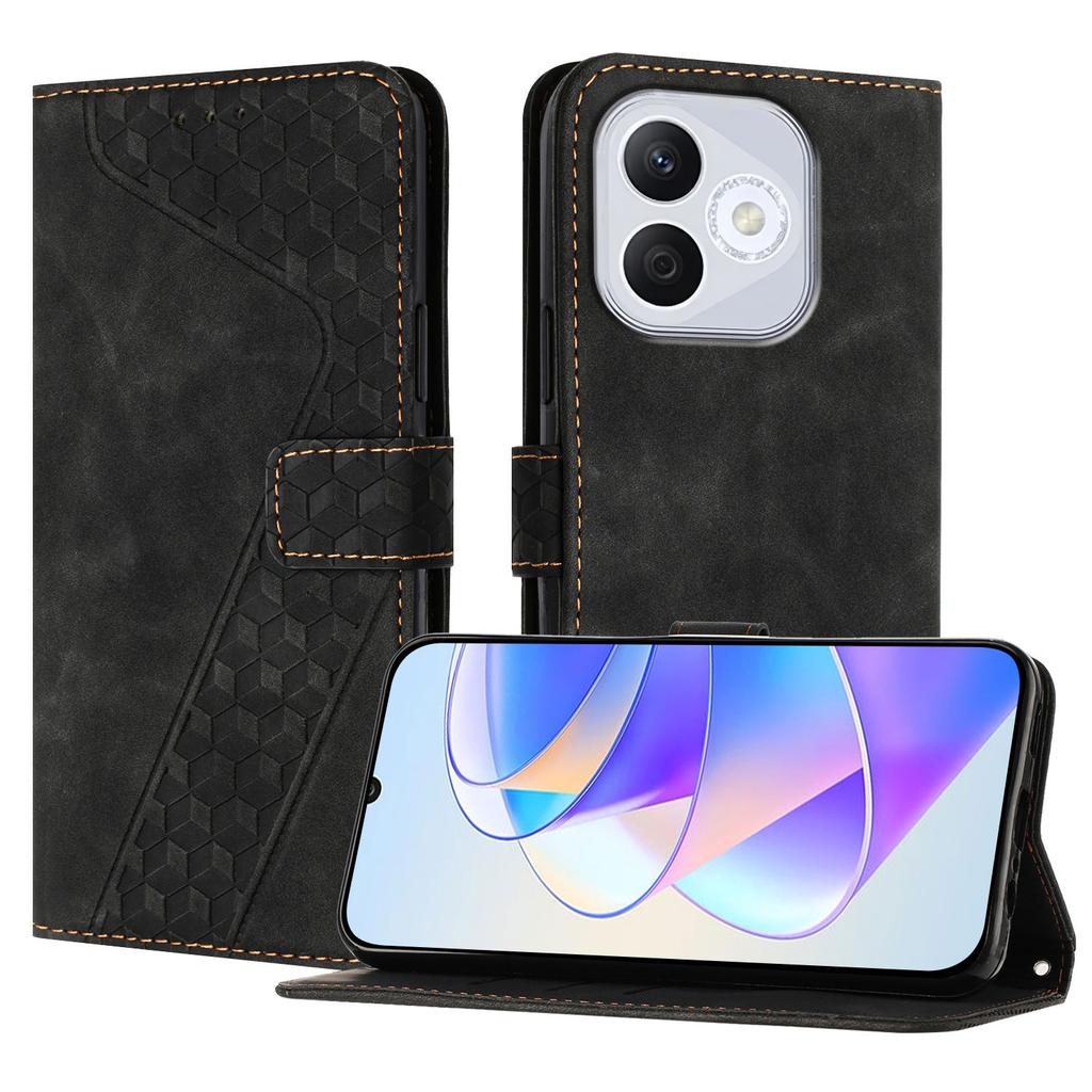 Кожаный чехол для Honor 400 Lite 5G с узором в форме цифры 7, кошелек-подставка, противоударный чехол для телефона