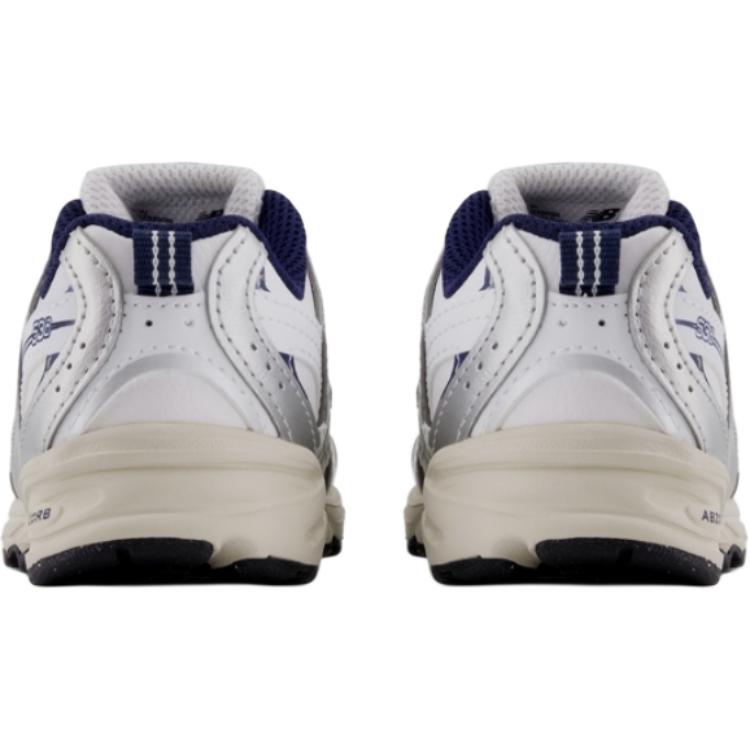 New Balance Синтетическая кожа Амортизация Низкие кеды для малышей Серебристо-белые Для младенцев и малышей IZ530GN