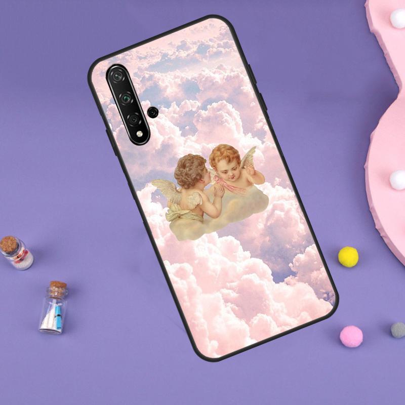 Cartoon Angel Baby Printing Case For Huawei Nova 11i 3i 7i 5T 11 9 10 SE Y60 Y61 Y70 Y90 Y91 P20 P40 Lite P30 Pro Cover
