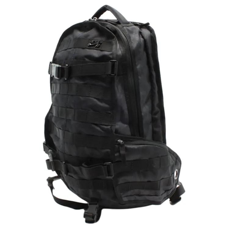 Nike Polyester Backpack Regular Unisex Pure Black (Unisex) Backpacks BA4592 007